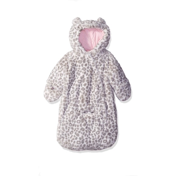 Carter’s Faux Fur Cheetah Pram Bag NWT - Picture 3 of 8